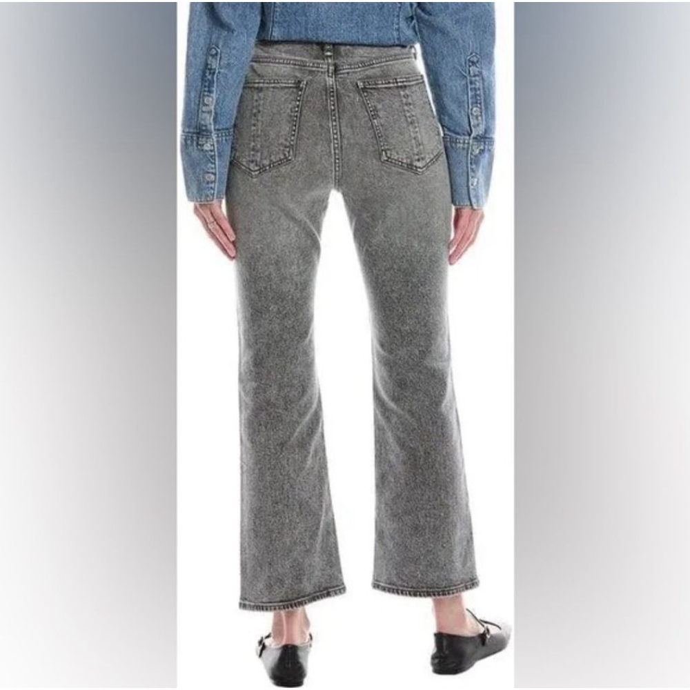 RAG & BONE Nina High Rise Ankle Flare Gray Ankle & Cropped Jeans Size 25 - Picture 2 of 8